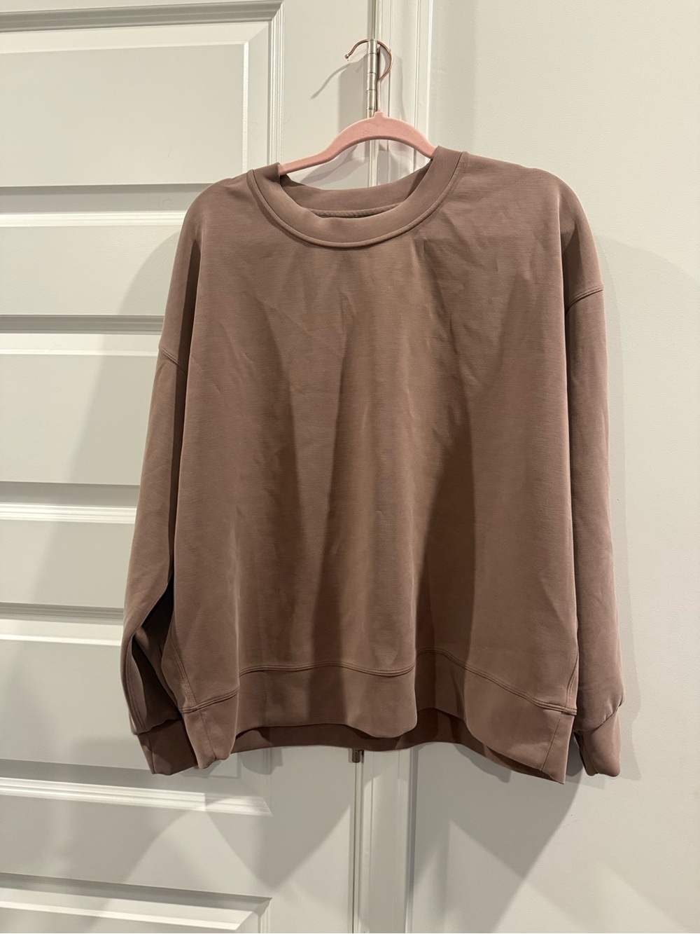 Lululemon Softstreme Perfectly Oversized Crew Sweatshirt Taupe Women’s